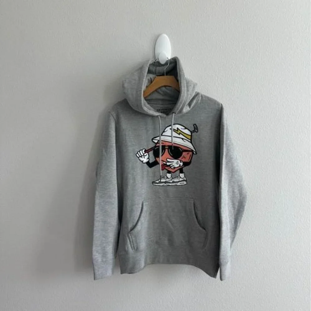 Devereux‎ Golf Peachy Mane Graphic Streetwear Hoodie Sz S